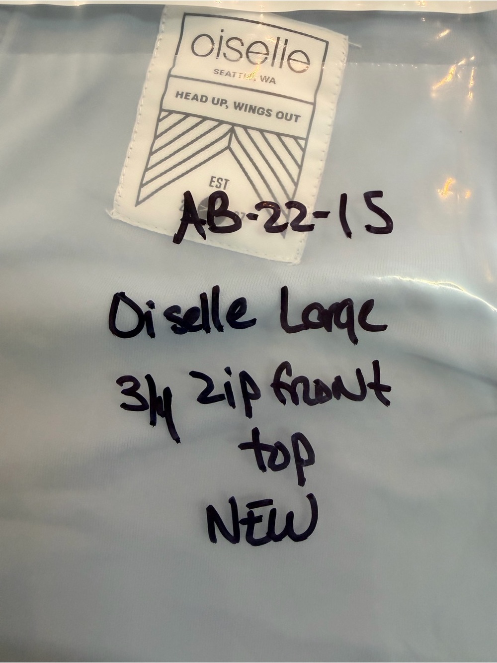 Oiselle Women’s 4 Blue Quarter Zip Running Pullover Thumbholes NEW - Picture 11 of 11